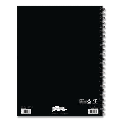 Basic Black Weekly/Monthly Planner, 11 x 8.5, Black Cover, 12-Month (Jan to Dec): 2026