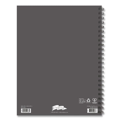 Basic Gray Weekly/Monthly Planner, 11 x 8.5, Gray Cover, 12-Month (Jan to Dec): 2026