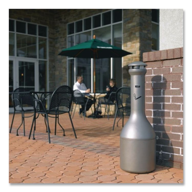 Infinity Traditional Smoking Receptacle, 4.1 gal, 13 dia x 39h, Antique Pewter