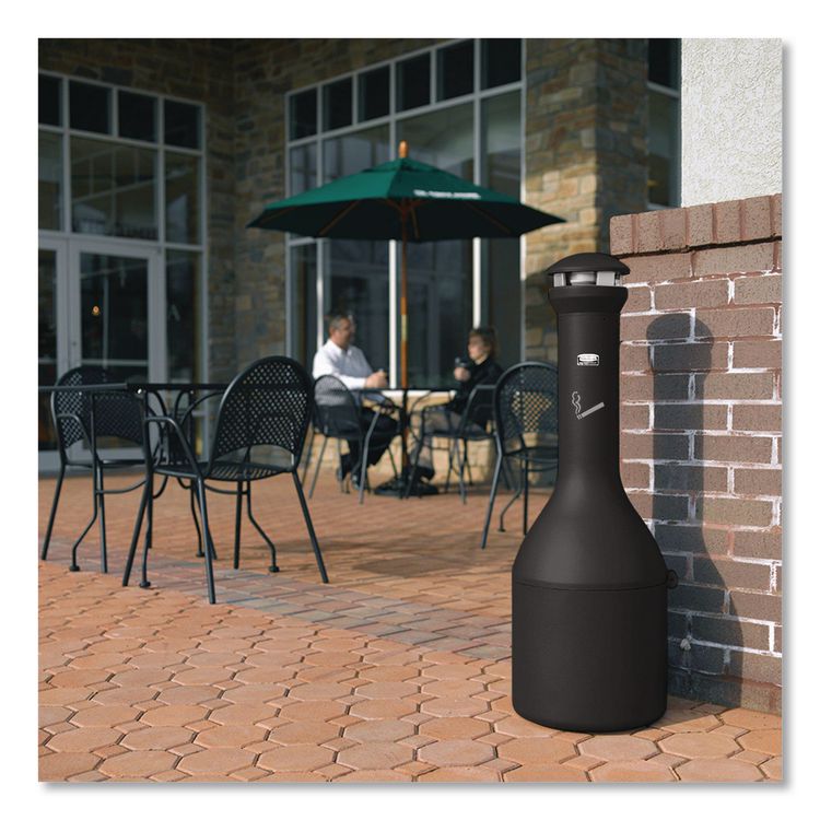 Infinity Traditional Smoking Receptacle, 4.1 gal, 13 dia x 39h High, Black
