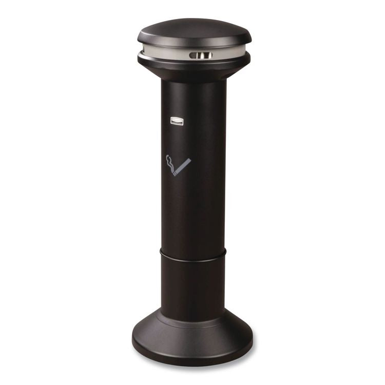 Infinity Ultra-High Capacity Smoking Receptacle, 6.7 gal, 15.5 dia x 41.5h, Black