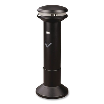 Infinity Ultra-High Capacity Smoking Receptacle, 6.7 gal, 15.5 dia x 41.5h, Black