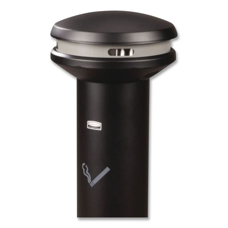 Infinity Ultra-High Capacity Smoking Receptacle, 6.7 gal, 15.5 dia x 41.5h, Black