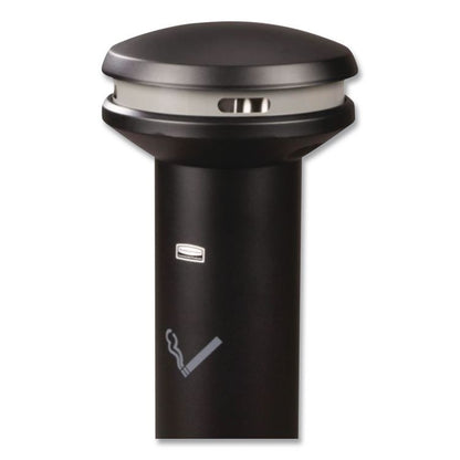 Infinity Ultra-High Capacity Smoking Receptacle, 6.7 gal, 15.5 dia x 41.5h, Black