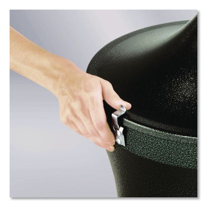 Aladdin Smokers' Station, Round, Steel, 4.5 gal, 16 dia x 38.75, Charcoal