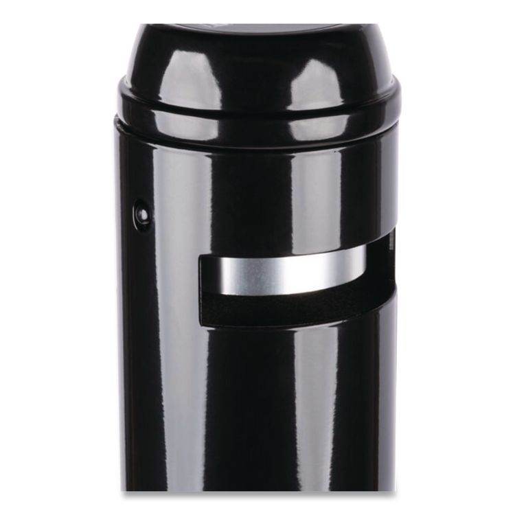 Smoker's Pole, Round, Steel, 0.9 gal, 4 dia x 41h, Black