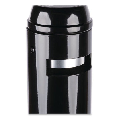 Smoker's Pole, Round, Steel, 0.9 gal, 4 dia x 41h, Black