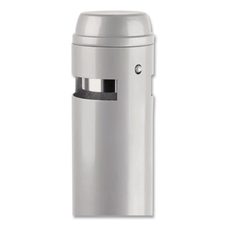 Smoker's Pole, Round, Steel, 0.9 gal, 4 dia x 41h, Silver