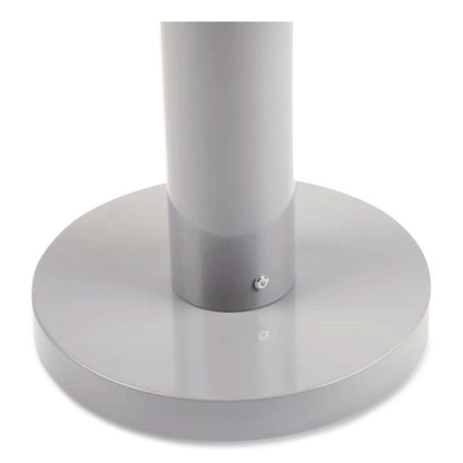 Smoker's Pole, Round, Steel, 0.9 gal, 4 dia x 41h, Silver