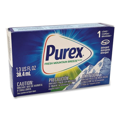 Coin Vending Liquid Laundry Detergent, Fresh Mountain Breeze Scent, 1.3 oz Vend Box, 100/Carton