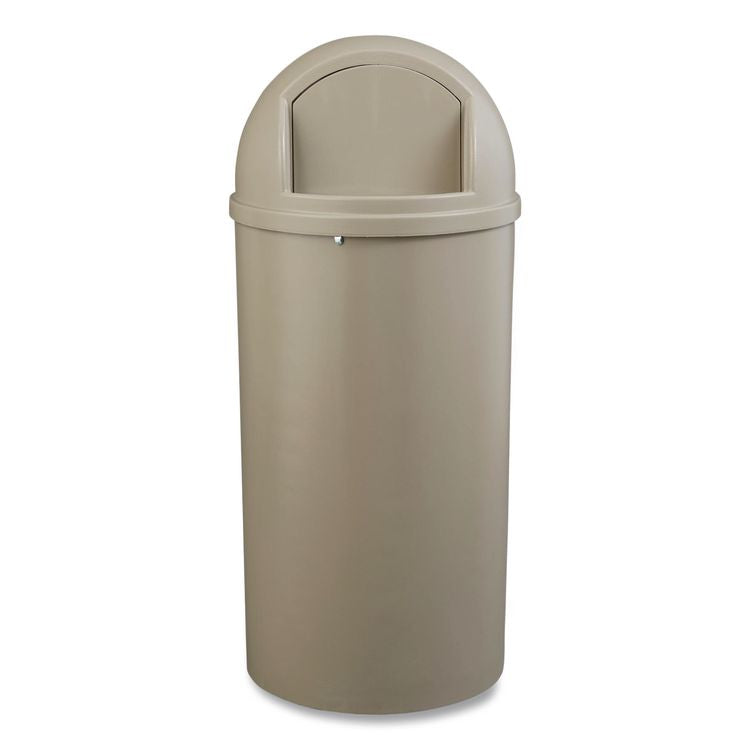 Marshal Classic Container, 25 gal, Plastic, Beige
