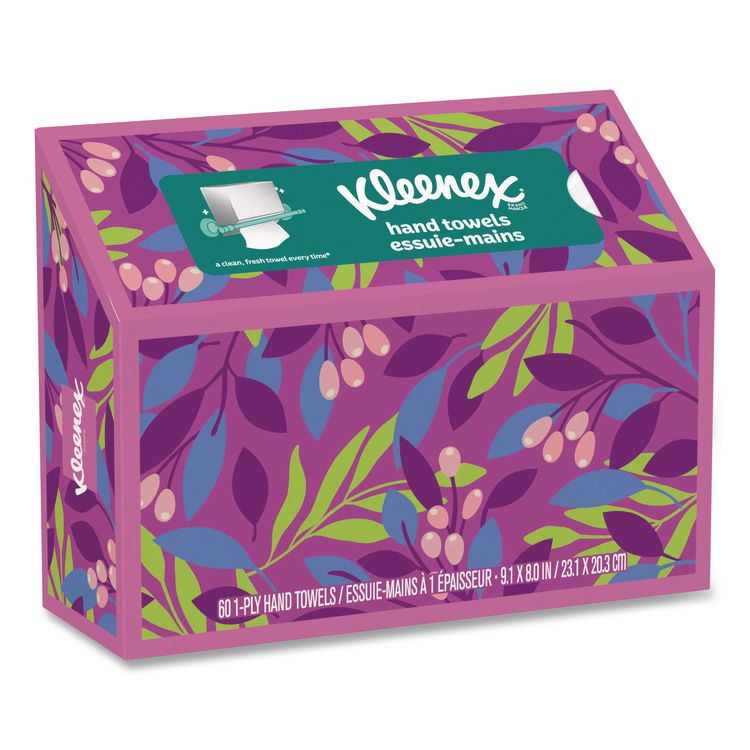 Hand Towels in a POP-UP* Box, 1-Ply, 6.8 x 9, White, 60/Box, 6 Boxes/Carton