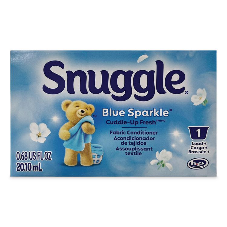 Liquid HE Fabric Softener, Blue Sparkle Scent, 1 Load Vend-Box, 100/Carton