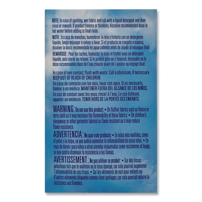 Liquid HE Fabric Softener, Blue Sparkle Scent, 1 Load Vend-Box, 100/Carton