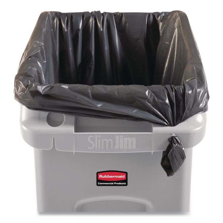 Slim Jim Under-Counter Container, 13 gal, Polyethylene, Gray