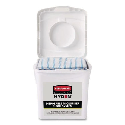 Disposable Microfiber Charging Bucket, 7.92 x 7.75 x 7.44, White, 4/Carton