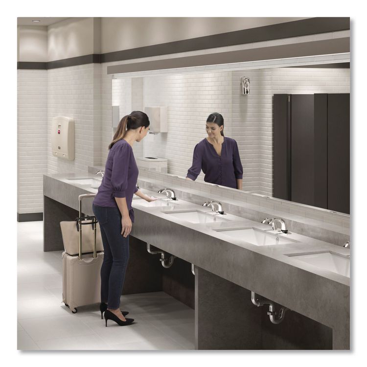 One Shot Soap Dispenser - Touch Free, Liquid, 800 mL/1,600 mL, 9.75 x 13.75 x 2.88, Polished Chrome, 4/Carton