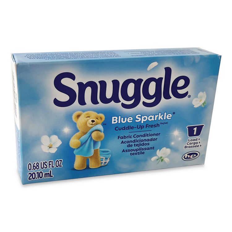 Liquid HE Fabric Softener, Blue Sparkle Scent, 1 Load Vend-Box, 100/Carton