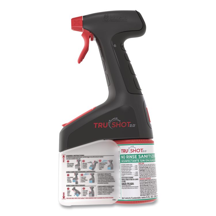 TruShot 2.0 No Rinse Sanitizer, 9 oz Cartridge, 4/Carton