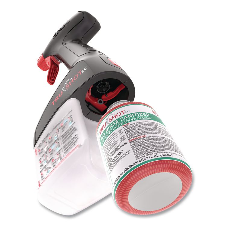 TruShot 2.0 No Rinse Sanitizer, 9 oz Cartridge, 4/Carton