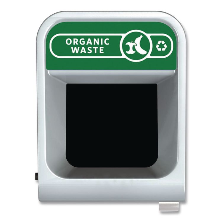 Configure Indoor Recycling Waste Receptacle, Organic Waste, 23 gal, Metal, Gray