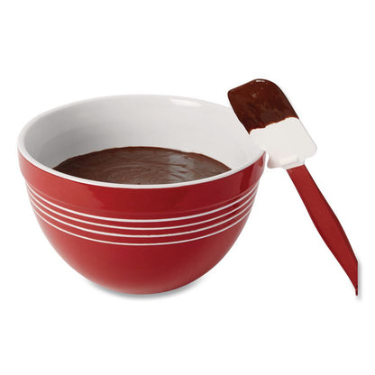 High-Heat Cook's Scraper, Plastic, 9.5", Red/White