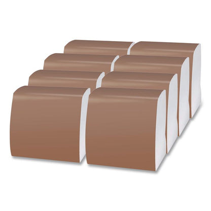 1/4-Fold Dinner Napkins, 1-Ply, 16.75  x 17, White, 250/Pack, 16/Carton