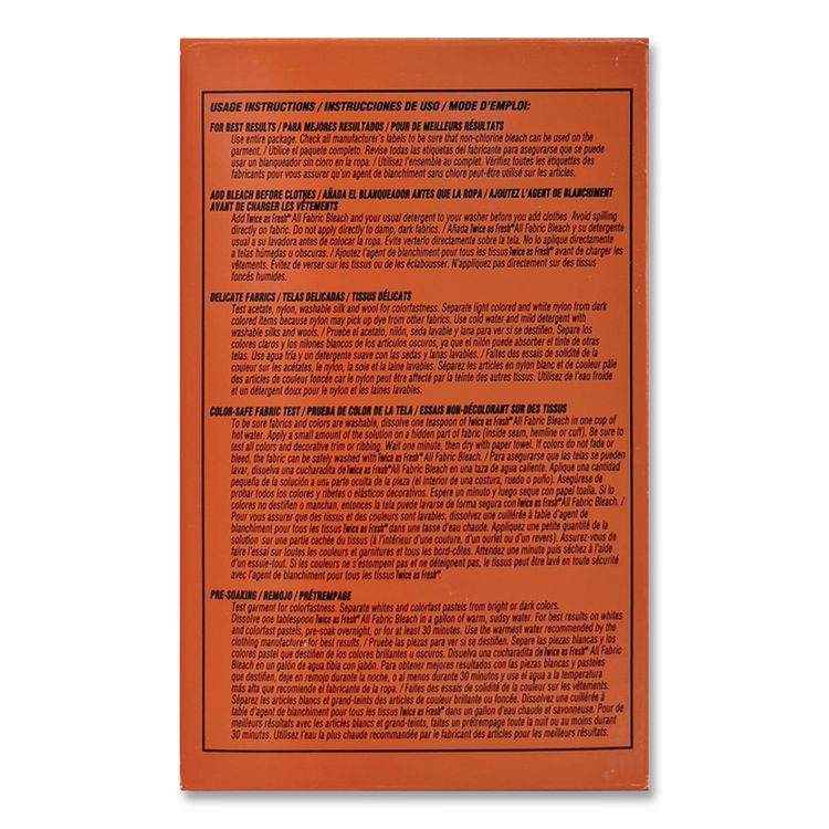 Color Safe Powder Bleach Vend Pack, Citrus Scent, 1 Load Box, 100/Carton