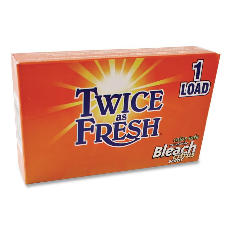 Color Safe Powder Bleach Vend Pack, Citrus Scent, 1 Load Box, 100/Carton