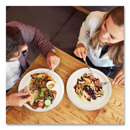 Compostable Molded Fiber Dinnerware, ProPlanet Seal, Plate, 10.2" dia, Natural, 500/Carton