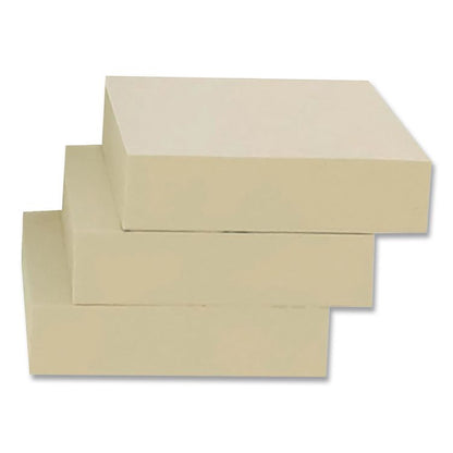 100% Recycled Self-Stick Notes, 1.5" x 2", Yellow, 100 Sheets/Pad, 12 Pads/Pack