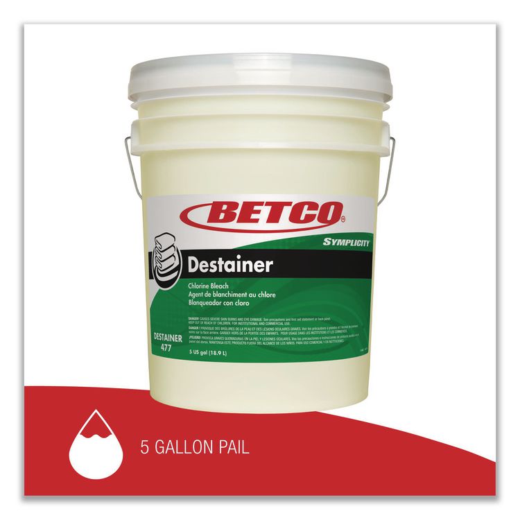 Symplicity Destainer, Mild Chlorine Scent, 5 gal Pail