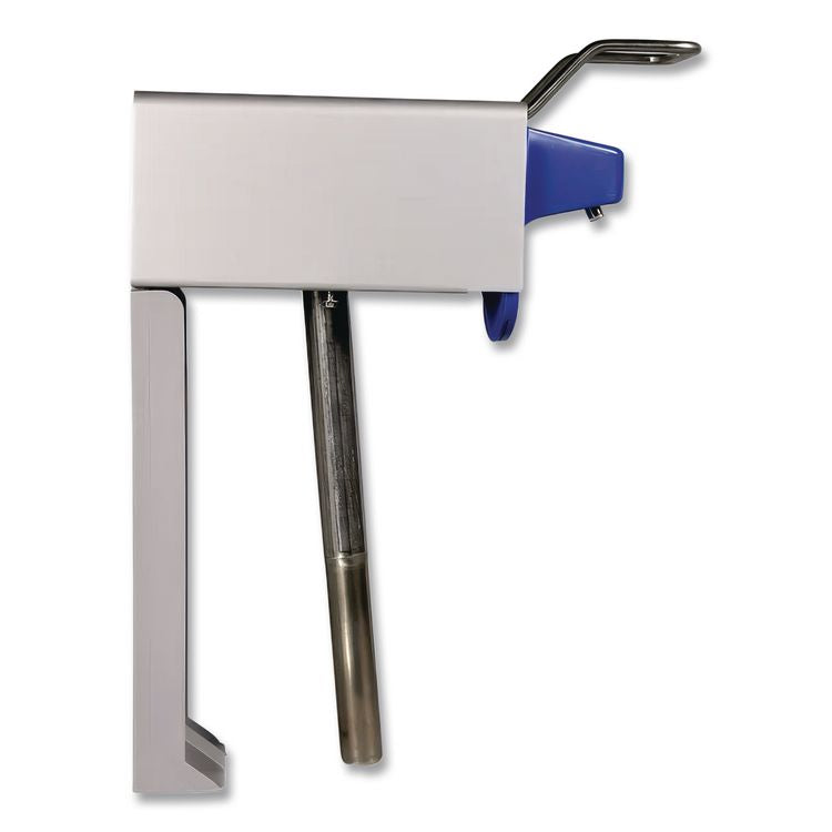 Heavy Duty Hand Care Wall Mount System, 1 gal, 5 x 4 x 14, Silver/Blue