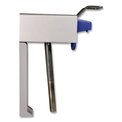 Heavy Duty Hand Care Wall Mount System, 1 gal, 5 x 4 x 14, Silver/Blue