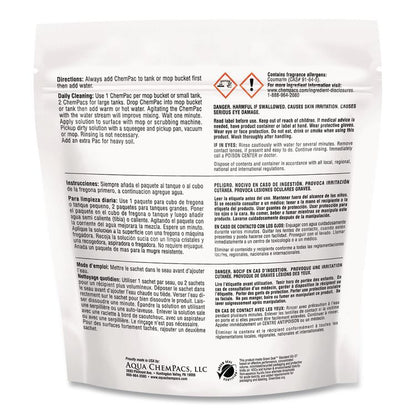 Aqua ChemPacs Neutral Floor Cleaner, Lavender Scent, 120/Pack