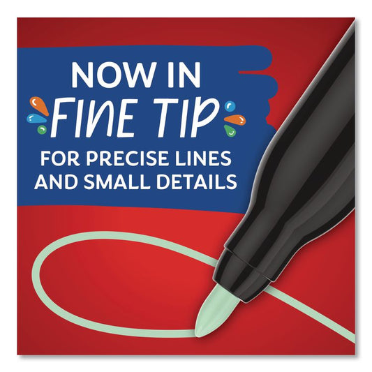 Creative Markers, Fine Bullet Tip, Assorted, 12/Pack