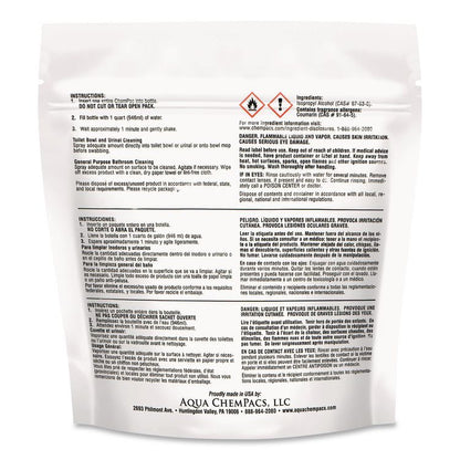 Aqua ChemPacs Acidic Bathroom and Bowl Cleaner, Lavender Scent, 4 g Packets, 12 ChemPacs/Pack, 4 Packs/Carton