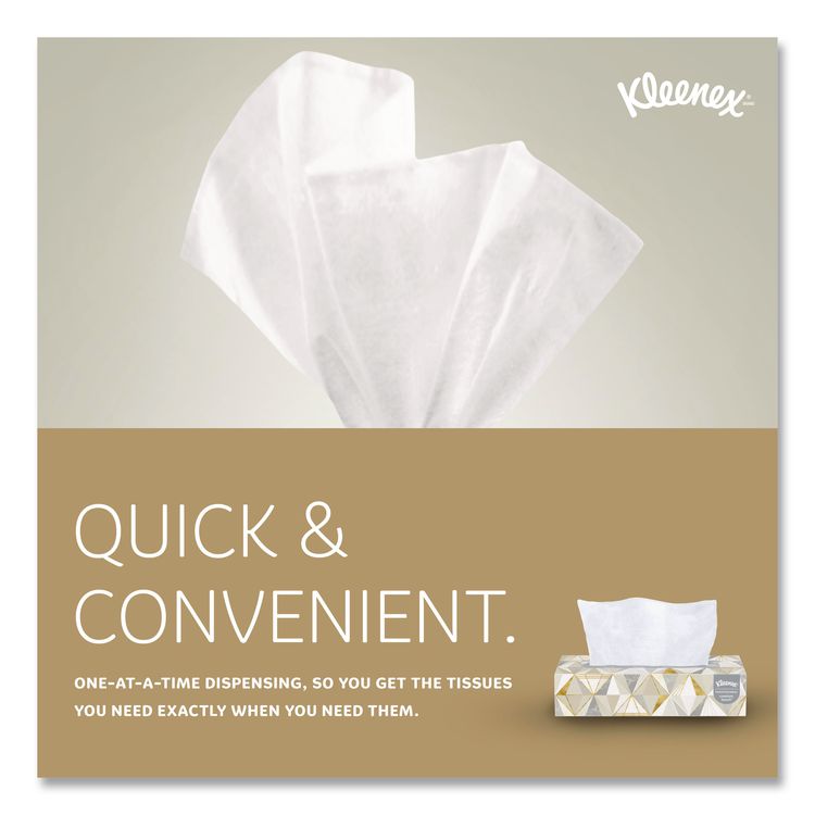 White Facial Tissue for Business, Pop-Up Box, 2-Ply, 125 Sheets/Box, 48 Boxes/Carton