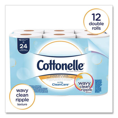 Clean Care Bathroom Tissue, Septic Safe, 1-Ply, White, 170 Sheets/Roll, 12 Rolls/Pack