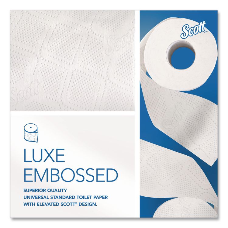Essential Standard Roll Bathroom Tissue for Business, Septic Safe, 2-Ply, White, 550 Sheets/Roll