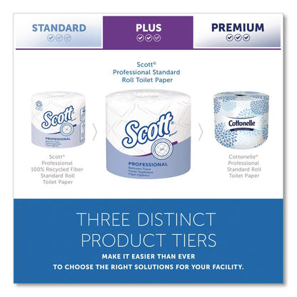 Essential Standard Roll Bathroom Tissue for Business, Septic Safe, 2-Ply, White, 550 Sheets/Roll