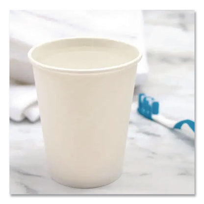 Paper Hot Cups, 10 oz, White, 50/Pack