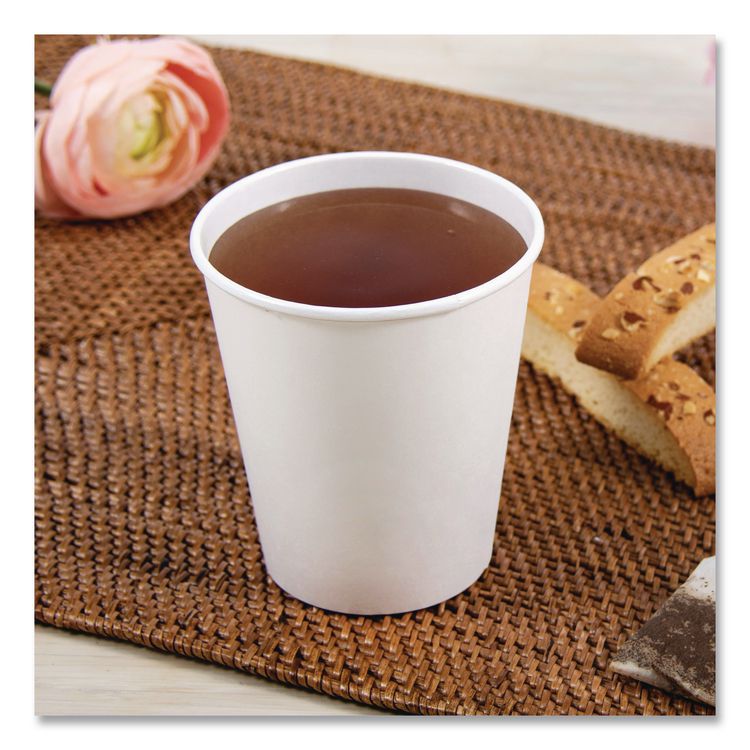 ThermoGuard Paper Hot Cup, 12 oz, White, 30/Pack