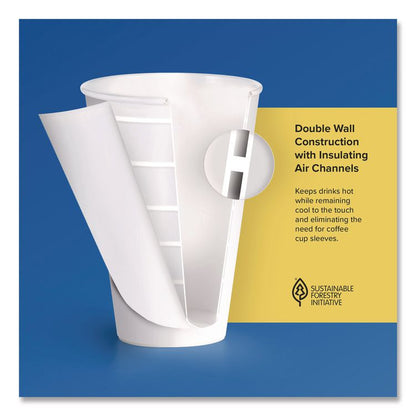 ThermoGuard Paper Hot Cup, 12 oz, White, 30/Pack