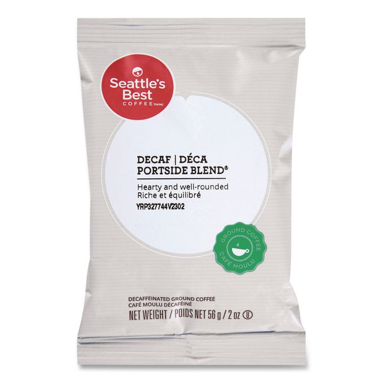 Premeasured Coffee Packs, Decaf Portside Blend, 2 oz Packet, 18/Box
