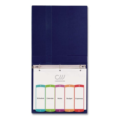Customizable TOC Ready Index Multicolor Tab Dividers, 5-Tab, 1 to 5, 11 x 8.5, White, Contemporary Color Tabs, 1 Set