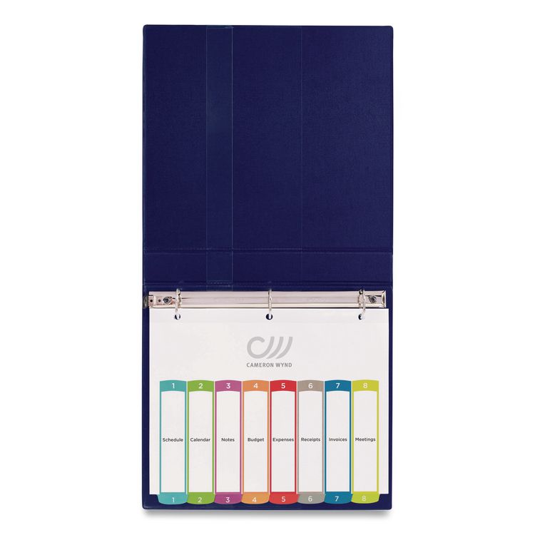 Customizable TOC Ready Index Multicolor Tab Dividers, 8-Tab, 1 to 8, 11 x 8.5, White, Contemporary Color Tabs, 1 Set