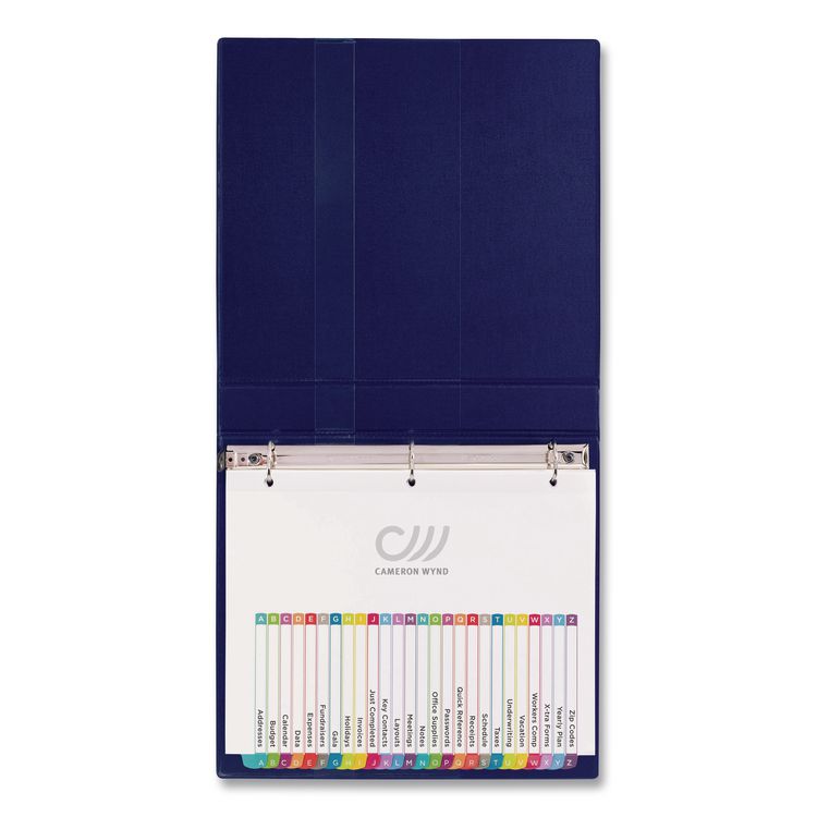 Customizable TOC Ready Index Multicolor Tab Dividers, 12-Tab, 1 to 12, 11 x 8.5, White, Contemporary Color Tabs, 1 Set