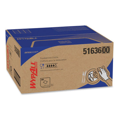 Foodservice Cloths, 12.5 x 23.5, Blue, 200/Carton
