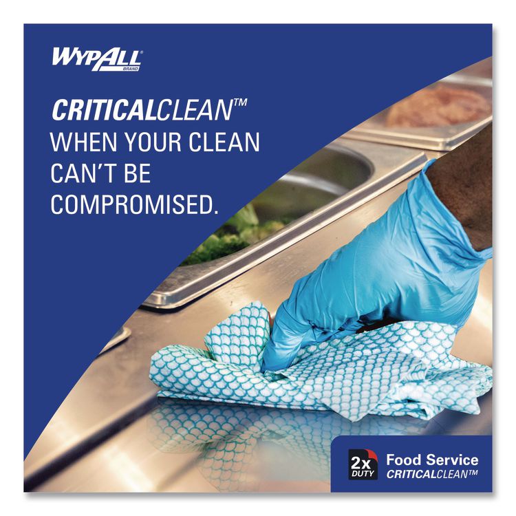 Foodservice Cloths, 12.5 x 23.5, Blue, 200/Carton